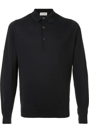 JOHN SMEDLEY Top, Herre, Blå, L, Navy Polo Shirt Slim Fit