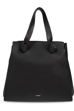 Jil Sander Taske, Dame, Sort, ONE SIZE, Uld, Bag Knot Tote Medium