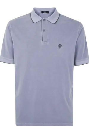 HERNO Top, Herre, Blå, 2XL, Herre Polo Skjorte