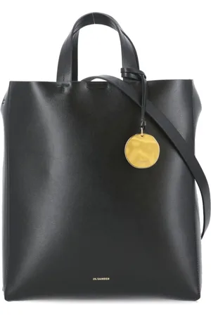Jil Sander Taske, Dame, Sort, ONE SIZE, Læder, Sort Læder Medium Bond Håndtaske