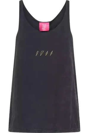 ONE TEASPOON Top, Dame, Grå, 2XS, Uld, Grå Lyn Top Stilfuld Mode