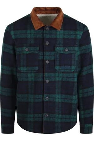 MC2 SAINT BARTH Jakke, Herre, Grøn, S, Uld, Tartan Uldjakke