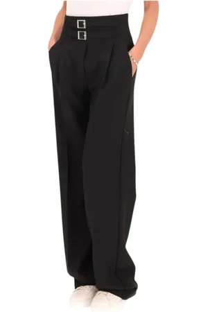 MARELLA Bukser, Dame, Sort, L, Polyester, Højtaljede sorte bukser