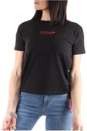 John Richmond Top, Dame, Sort, XS, Bomuld, T-shirt Donna Richmond