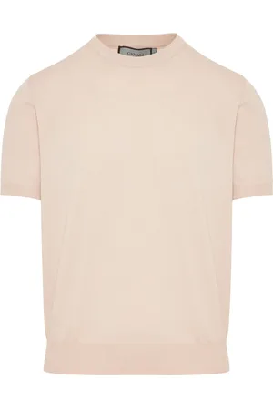 CANALI Top, Herre, , 3XL, Bomuld, Bomuld Strik T-shirt Lavet i Italien