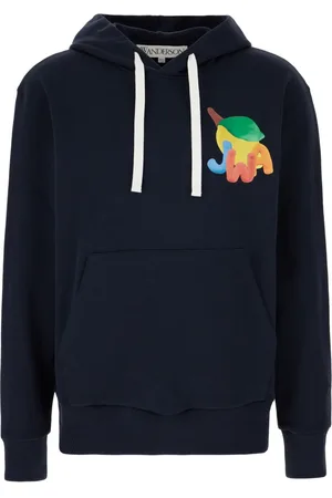 J.W.Anderson Sweathshirts & Hoodies, Herre, Blå, XS, Bomuld, Lemon Print Hoodie