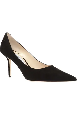 Jimmy Choo Sko, Dame, Sort, 35 1/2 EU, Uld, Love ruskind stiletpumps