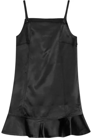Ganni Kjole, Dame, Sort, M, Satin, Duchesse Satin Mini Kjole