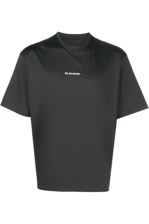 Jil Sander Top, Herre, Sort, M, Polyester, Logo Active T-Shirt