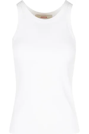 Jucca Top, Dame, Hvid, M, Bomuld, Bomuld Ribbet Tank Top