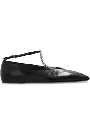 Jil Sander Sko, Dame, Sort, 38 1/2 EU, Læder, Læder Ballerina Sko