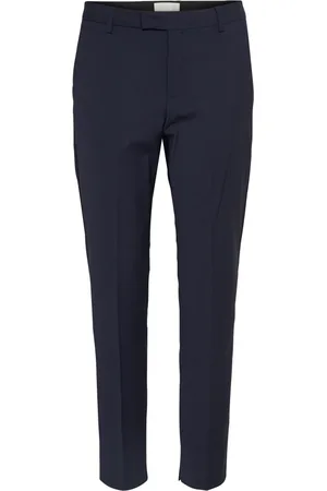 INWEAR Bukser, Dame, Blå, L, Uld, Kinsa Regular Fit Bukser i fuld længde