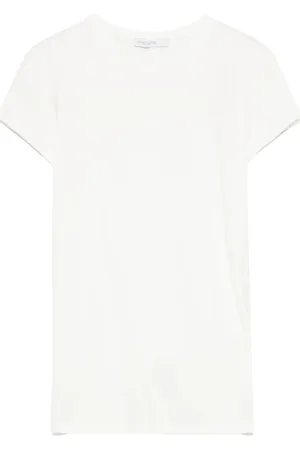 Patrizia Pepe Strik, Dame, Hvid, XS, Hvid Sweater med Logo Detalje