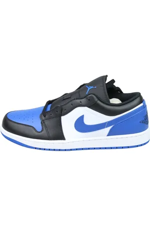 Jordan Sko, Herre, Blå, 47 EU, Læder, Low-Top Alternate Royal Toe Sneakers