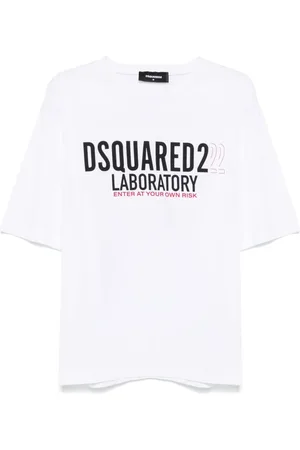 Dsquared2 Top, Herre, Hvid, L, Uld, Hvide Stilfulde Skjorter