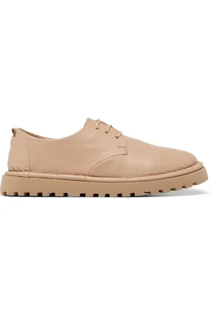 MARSÈLL Sko, Dame, Brun, 37 EU, Læder, Pink Reversed Leather Derby Sko