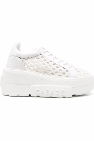 Casadei Sko, Dame, Hvid, 38 1/2 EU, Uld, Stilfulde Sneakers til hverdagsbrug