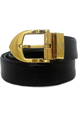 LOUIS VUITTON Pre-owned, unisex, Sort, ONE SIZE, Tyl, Pre-owned Laeder baelter