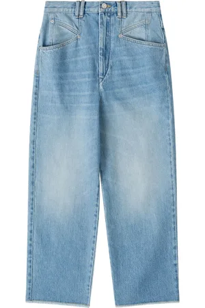 Isabel Marant Jeans, Dame, Blå, L, Bomuld, Wide Jeans Pants