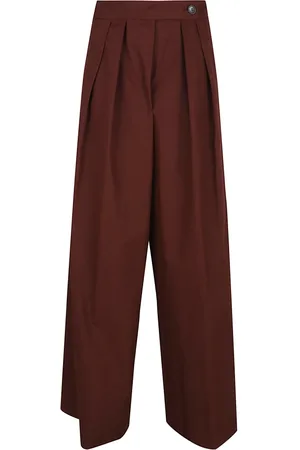 DRIES VAN NOTEN Bukser, Dame, Brun, 2XS, Bomuld, Brun Bukser til Kvinder