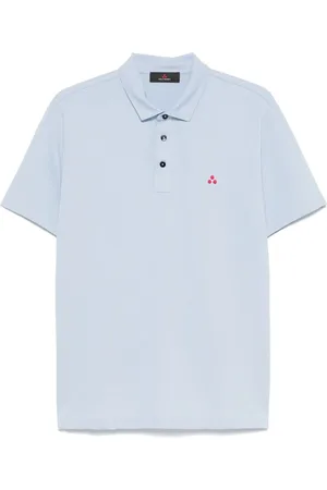 Peuterey Top, Herre, Blå, M, Klar Blå Buttoned T-shirts og Polos