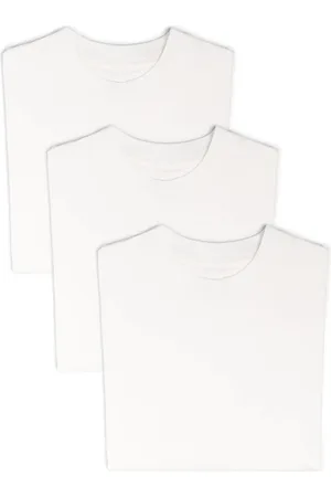 Jil Sander Top, Dame, Hvid, S, Logo 3-pak Hvid T-shirt