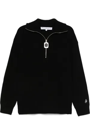 J.W.Anderson Strik, Herre, Sort, L, Bomuld, Sort Sweater Løft Stilen