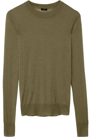 Joseph Sweathshirts & Hoodies, Herre, Grøn, S, Cashair Rundhalset Trøje
