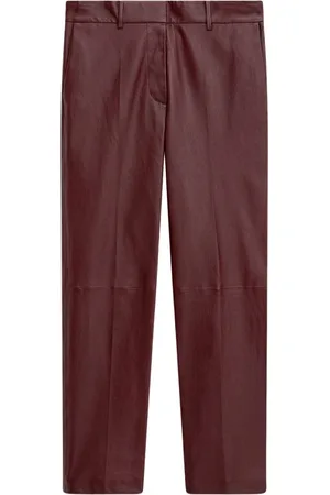 Joseph Bukser, Dame, Rød, L, Læder, Læder Stretch Bukser