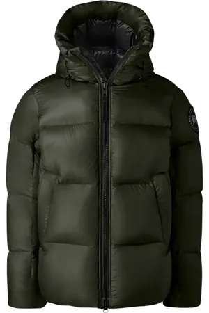 Canada Goose Jakke, Herre, Grøn, XL, Uld, Mørkegrøn Crofton Dunjakke