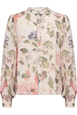 Cream Bluser & Skjorter, Dame, Flerfarvet, S, Bomuld, Langærmet Skjorte Bluse