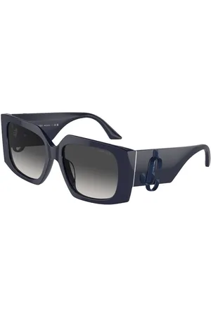 Jimmy Choo Tilbehør, unisex, Blå, 55 MM, Solbriller