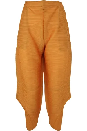 Issey Miyake Bukser, Dame, Brun, 2XL, Polyester, Tour Bukser