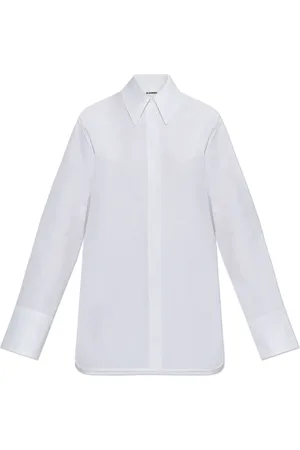 Jil Sander Bluser & Skjorter, Dame, Hvid, S, Bomuld, Cotton Shirt