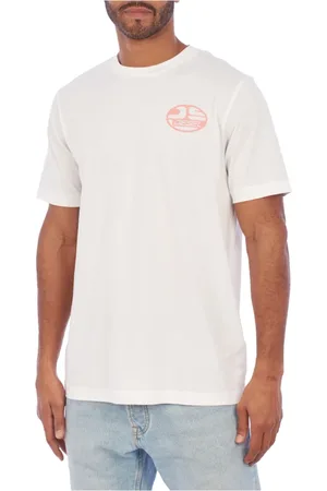 Diesel Top, Herre, Hvid, M, Bomuld, Moderne Grafisk T-shirt, Slim Fit