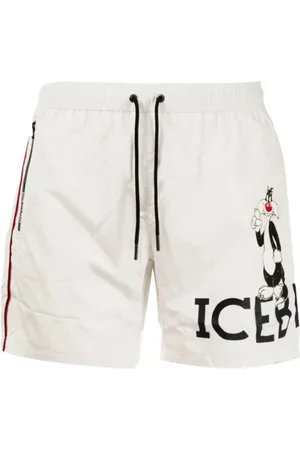 Iceberg Badetøj, Herre, Hvid, M, Polyester, Looney Tunes Kostume Strandtøj