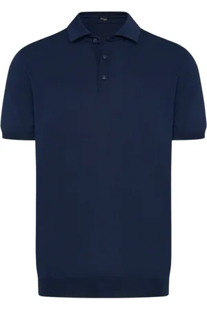 Kiton Top, Herre, Blå, XL, Bomuld, Blød Polo Shirt i Ægyptisk Bomuld
