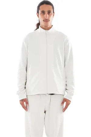 Y-3 Sweathshirts & Hoodies, Herre, Hvid, XL, Bomuld, Orbit Grey Zipped Track Jacket