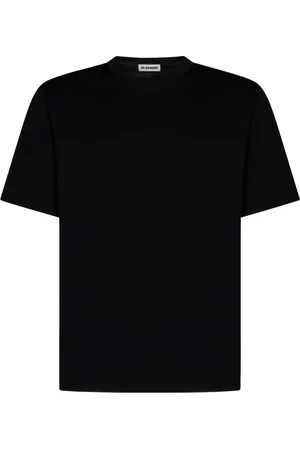 Jil Sander Top, Herre, Sort, S, Bomuld, Crew-Neck T-shirt