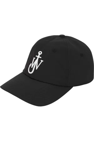 J.W.Anderson Tilbehør, Herre, Sort, ONE SIZE, Bomuld, Broderet Sort Logo Cap