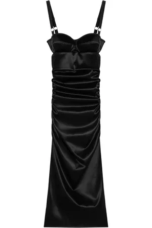 Dolce & Gabbana Kjole, Dame, Sort, S, Midi Kjole til Kvinder
