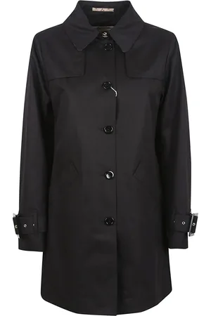 HERNO Frakke, Dame, Sort, M, Bomuld, Sort Frakke Elegant Stil