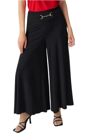 Joseph Ribkoff Bukser, Dame, Sort, 3XL, Uld, Wide Bukser