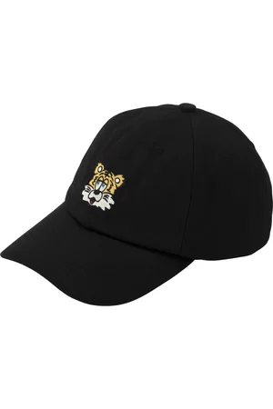 Kenzo Tilbehør, Herre, Sort, ONE SIZE, Bomuld, Broderet Logo Hat
