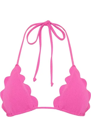 Marysia Badetøj, Dame, Lyserød, S, Bikini Top med Shell Edges