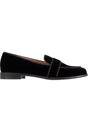 Aquazzura Sko, Dame, Sort, 39 1/2 EU, Læder, Sorte mokkasiner Martin