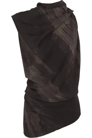 Cortana Top, Dame, Flerfarvet, M, Dye, top asymmetrisk silke stræk
