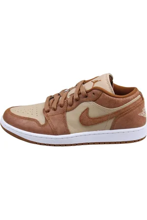 Jordan Sko, Dame, Brun, 39 EU, Læder, Low Top Sneakers