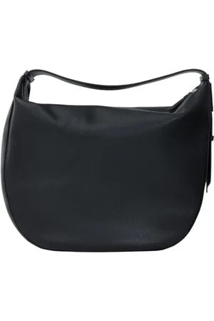 Armani Exchange Taske, Dame, Sort, ONE SIZE, Uld, Sort skuldertaske med lynlåslukning