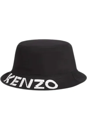 Kenzo Tilbehør, Herre, Sort, M, Bomuld, Logo Bomuldshat
